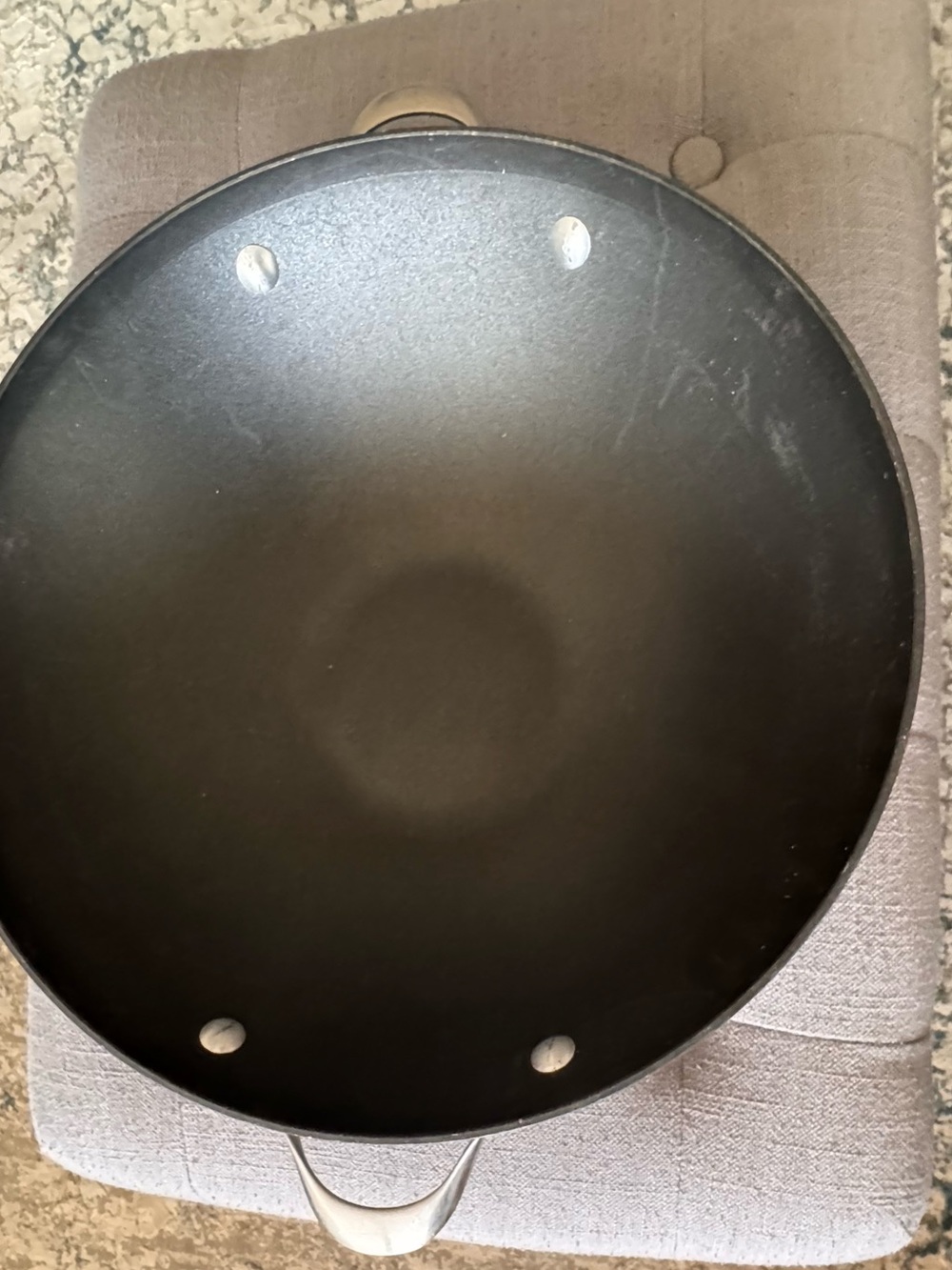 Calphalon Black Nonstick Wok with Helper Handle